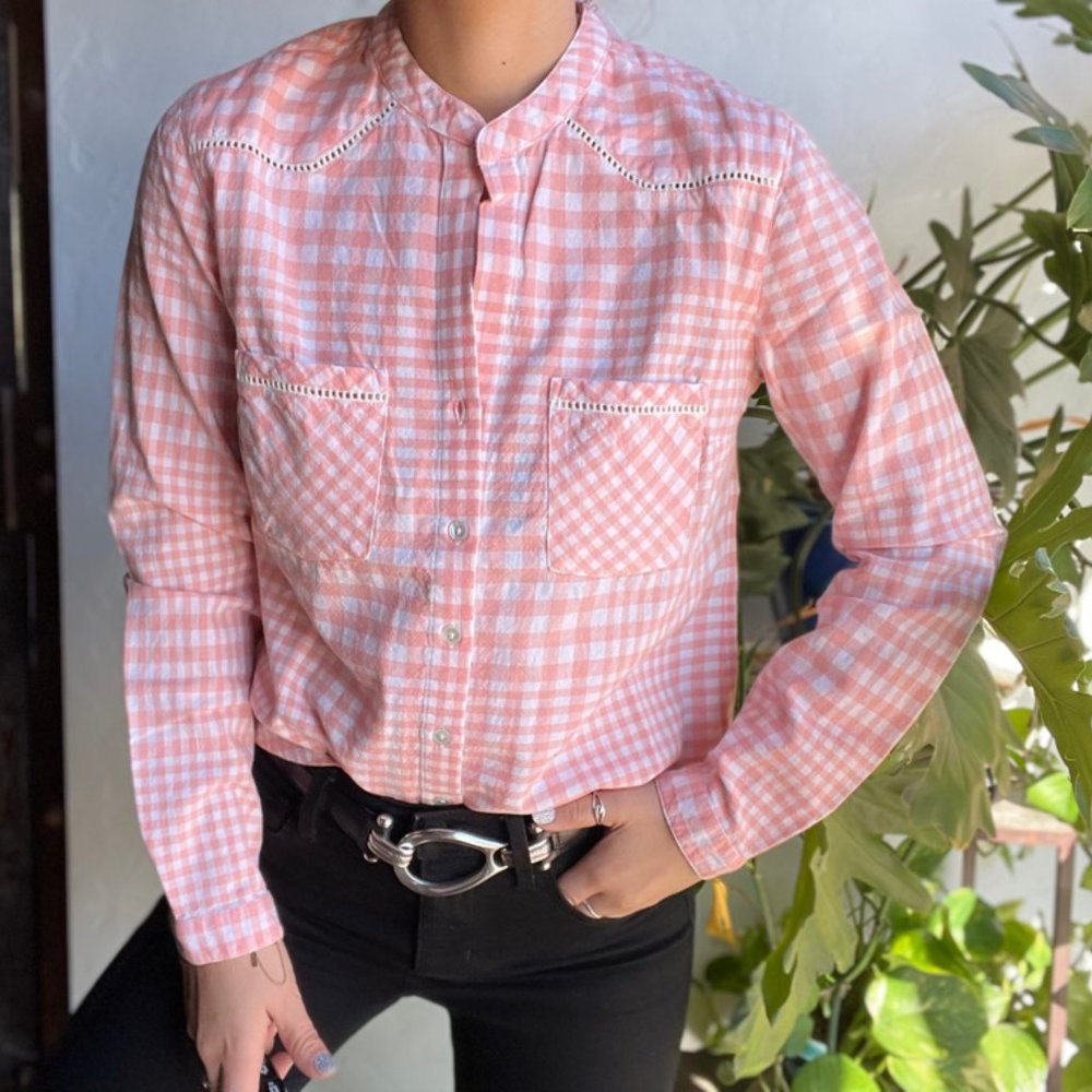 Johnny Cotton | NWT Pink Gingham Checkered Shirt - Picture 3 of 8